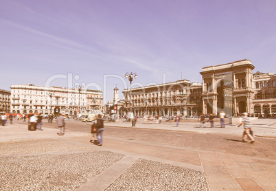 Piazza Duomo, Milan vintage