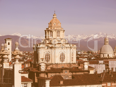 San Lorenzo church, Turin vintage