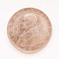 Vatican lira coin vintage