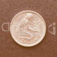 Euro coin vintage