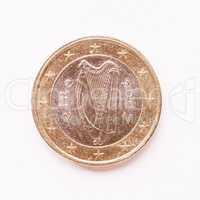 Irish 1 Euro coin vintage