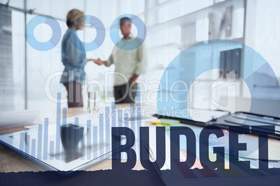 Composite image of budget