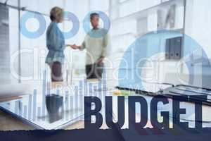 Composite image of budget