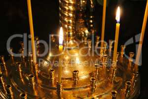 fire of church candles