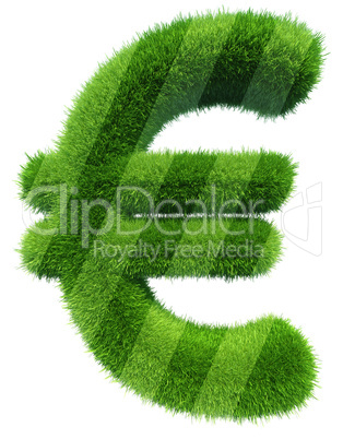 green grass symbol euro