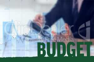 Composite image of budget