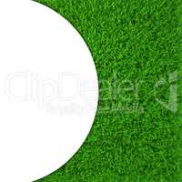 Green grass frame. Background for design