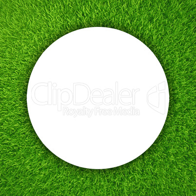 Green grass frame. Background for design