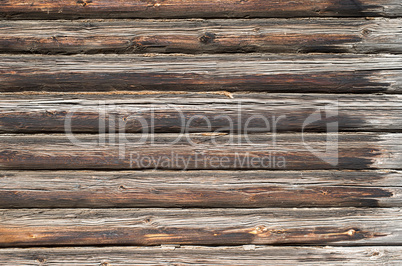 Background texture wall of wooden logs.