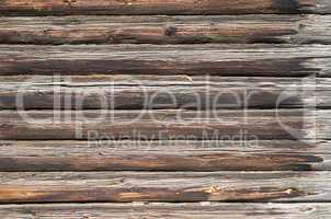 Background texture wall of wooden logs.
