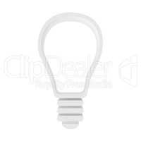 icon bulb on a white background. 3d render