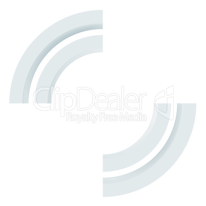 icon shutter on a white background. 3d render