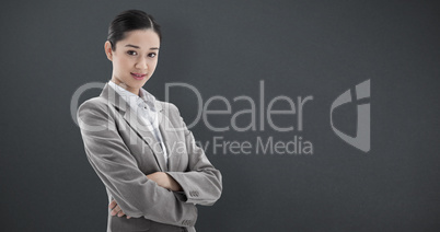 Composite image of portrait of a beautiful businesswoman posing Composite image of portrait of a beautiful businesswoman posing