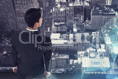 Composite image of asian businessman