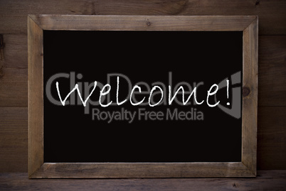 Chalkboard With Welcome