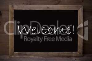 Chalkboard With Welcome