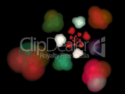 image of one Digital Fractal on Black Color image of one Digital Fractal on Black Color