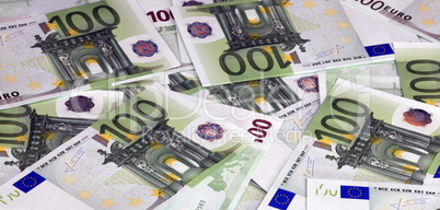 europe euros banknote of hundreds