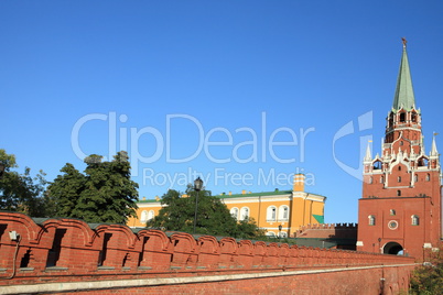 Kremlin tower on sky background