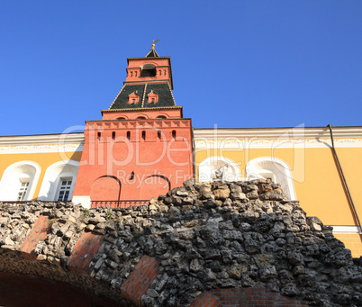 Kremlin tower on sky background