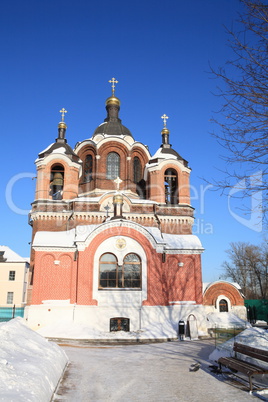 church in the winter daytime