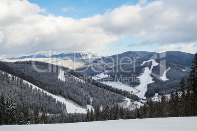 Ski resort Bukovel, Ukraine.