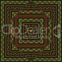 Ethnic Geometric Seamless Pattern Mosaic