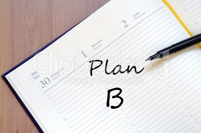 Plan b write on notebook