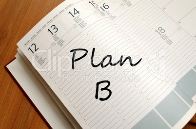 Plan b write on notebook