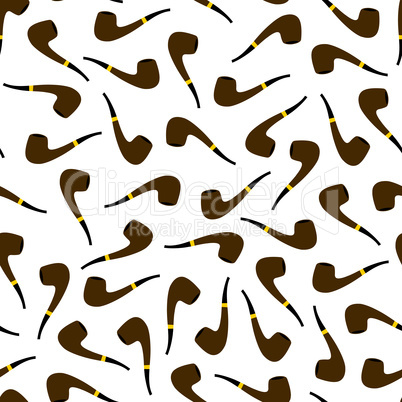 Seamless smoking pipe background