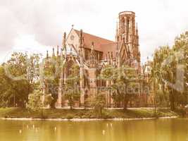 Johanneskirche Church, Stuttgart vintage