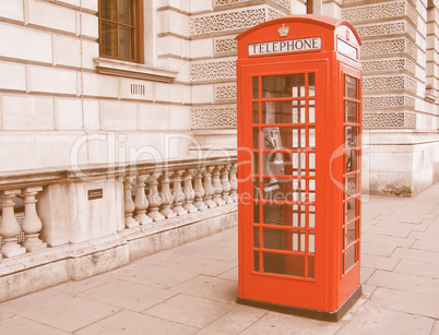 London telephone box vintage