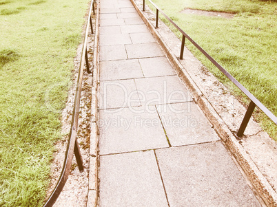 Pavement sidewalk vintage