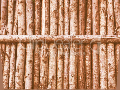 Wooden palisade vintage
