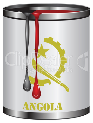 Paint match color of flag Angola