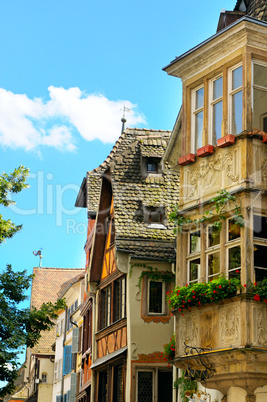 facades of old houses (Strasbourg, France)
