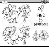 find differences coloring book