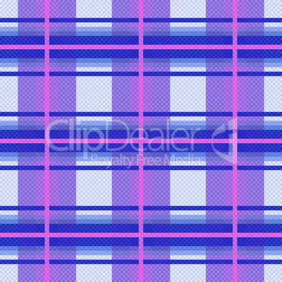 Seamless checkered pattern in violet, blue and pink
