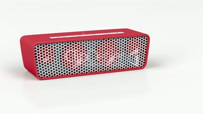 Red wireless speaker