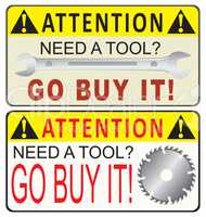 Reminder for acquisition of industrial tools
