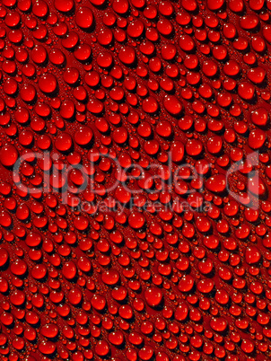 Abstract red wet surface closeup background.