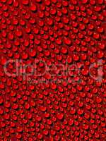 Abstract red wet surface closeup background.