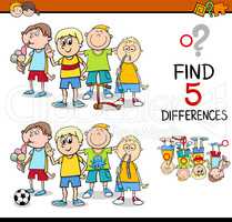 find the differences activity