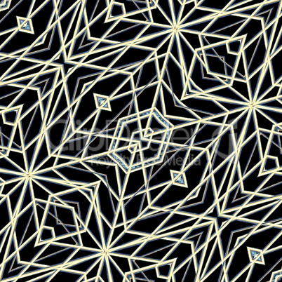 Complex Polygons Motif Futuristic Pattern