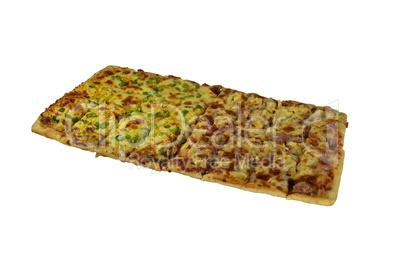 Isolated Very Large Rectangular Pizza
