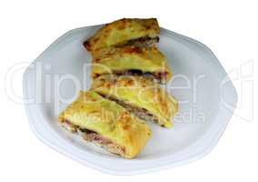 Pizza Pie Slices with Filling