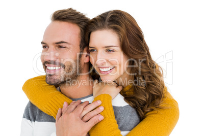 Happy young couple embracing Happy young couple embracing