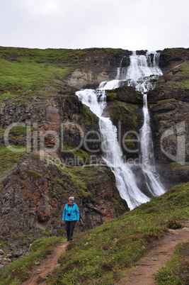 Wasserfall bei Hoftiegur, Island