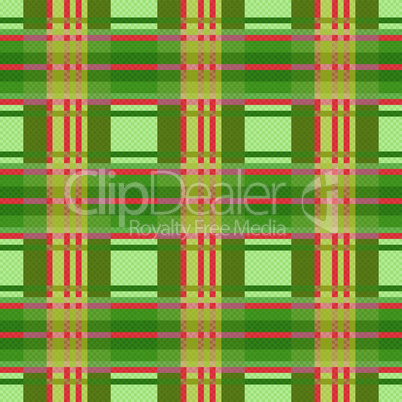 Seamless checkered pattern in green and red