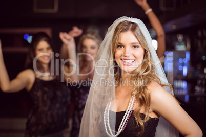 Woman celebrating her bachelorette party